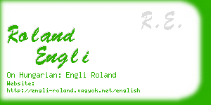 roland engli business card